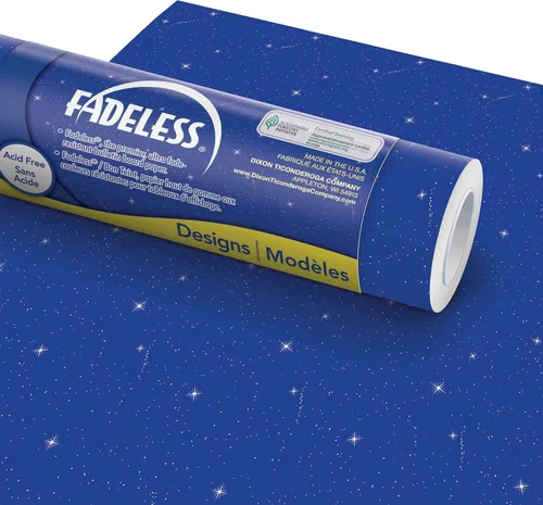 Vista 18 de Fadeless Papel para Tablón de Anuncios, Papel Resistente a la Decoloración para Decoración de Aula, 48" x 50', Azure, 1 Rollo