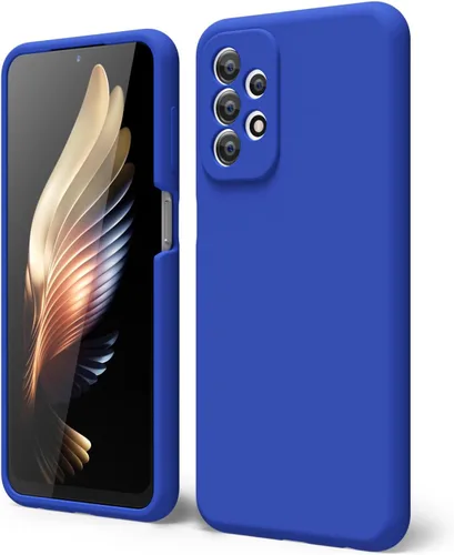 Vista 111 de oakxco Funda para teléfono Samsung Galaxy A12 con agarre de silicona líquida, linda delgada fina suave cubierta de gel de goma TPU lisa para mujeres