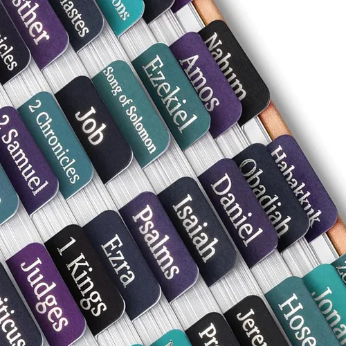 Vista 28 de Mr. Pen - Pestañas de la Biblia, 75 pestañas, tierra otoñal, letras doradas en relieve Laminated Bible Tabs for Women and Men, Bible Tabs for