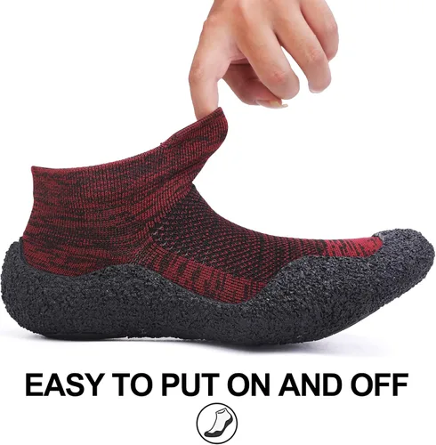 Vista 4 de Copulan Zapatos minimalistas de calcetines descalzos para mujeres y hombres, zapatos de agua ecológicos, multiusos y ultra portátiles, zapatos