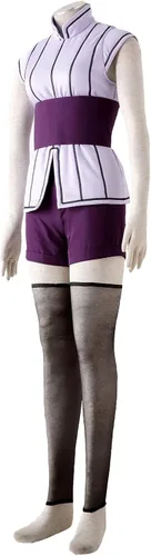 Vista 3 de Hyuga Hinata - Disfraz de Hinata, el último traje de 6 piezas para adultos, Halloween, cosplay para niños, disfraz para niños, los mejores regalos
