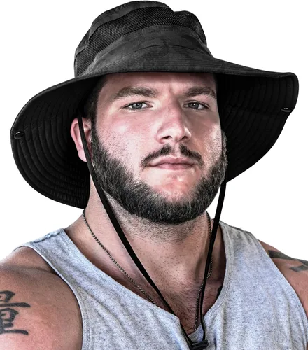 Vista 21 de GearTOP Safari Hat for Men Sun Hats for Women UV Protection UPF 50+ Fishing, Gardening, Hiking Hat (22-23 1/2")