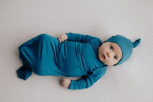 Vista 9 de Three Little Tots Vestido de corbata anudada para bebé recién nacido - Bebé