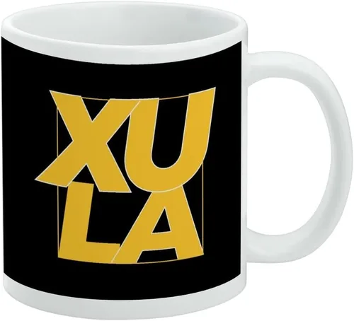 Vista 513 de Taza de cerámica con el logotipo principal de la Universidad Rider, taza de regalo novedosa para café, té y bebidas calientes, 11oz, blanca
