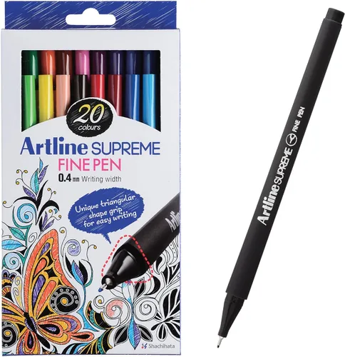 Vista 9 de Artline SUPREME - Bolígrafos de punta fina para dibujar, colorear, escribir, adecuados para arte y diseño, bolígrafo de tinta con punta fina