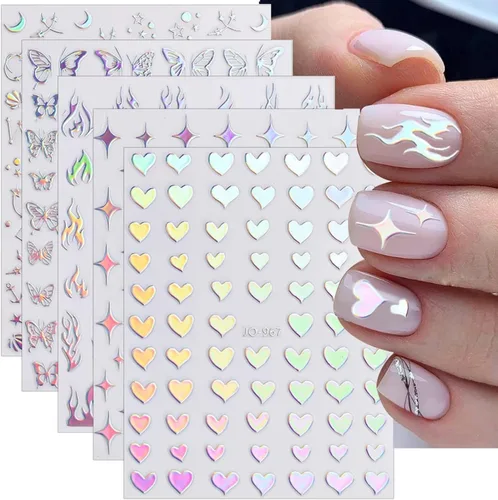 Vista 8 de 24 hojas de calcomanías de arte de uñas de Halloween autoadhesivas 3D, fantasma, calabaza, murciélago, gato, cráneo, diseños de uñas, calcomanías