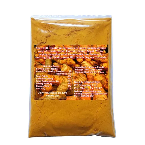 Vista 2 de FRESH HIMALAYAS Polvo de cúrcuma orgánica de alta calidad con curcumina, 14.11 oz Sin gluten, sin OMG y apto para dieta cetogénica, potenciador