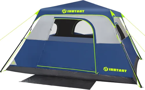 Vista 11 de Instant Tent, 6 Person Blackout Tents for Camping with Top Rainfly