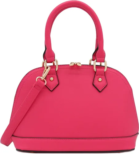 Vista 11 de Bolso de mano clásico Saffiano abovedado con cremallera perimetral Beige