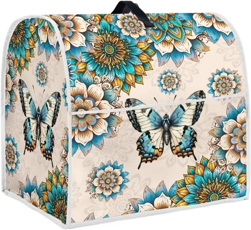 Vista 12 de Butterfly Kitchen Aid - Funda acolchada para batidora de pie, se adapta a todos los modelos de cabezal inclinable y elevador de tazón, tela