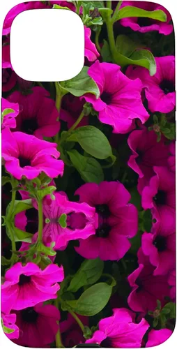 Vista 9 de iPhone 16 Purple Petunia Floral Cool Garden Plant Flower Gardener Gift Case