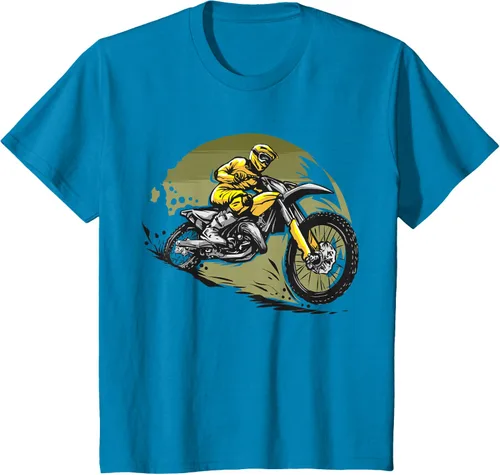 Vista 60 de Camiseta de motocross Supermotard Enduro, Negro, S