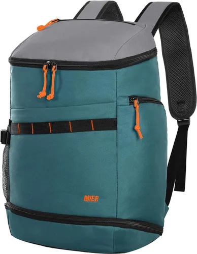 Vista 7 de MIER Mochila de baloncesto con compartimento para zapatos y portabalones. Gran mochila para equipo deportivo, para hombres y mujeres, para gimnasio