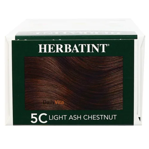 Vista 2 de Herbatint, Gel permanente para teñir el cabello, 5C, castaño ceniza claro, 4.56 fl oz (4.6 fl oz)