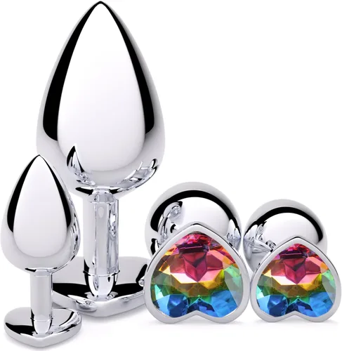 Vista 11 de Vikkiy Anal Plug Beginner Set, 4 PCS Stainless Steel Butt Plug Kit