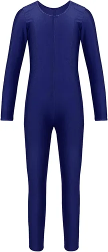 Vista 3 de Mono de gimnasia de ballet para niñas y niñas, de manga larga, de longitud completa, para entrenamiento, leotardo