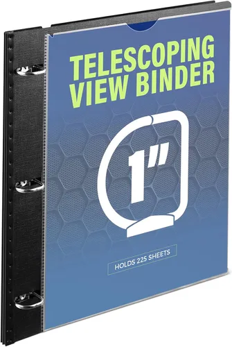 Vista 29 de WOT I Carpeta de 3 Anillos Telescópica (0.75"), Carpeta Flexible Expandible - Diseño Patentado para Fácil Portabilidad, Capacidad para 160 Hojas
