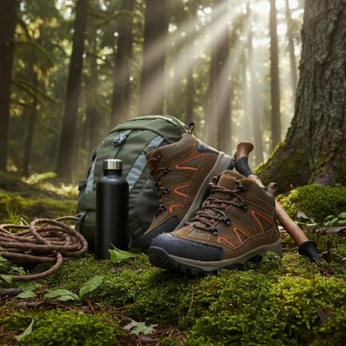 Vista 6 de Northside Botas de senderismo impermeables de cuero para hombre Snohomish, bronceado, miel, bronceado (TanDark Honey), 11.5