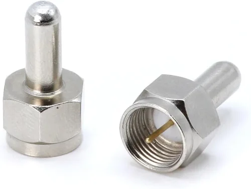 Vista 6 de THE CIMPLE CO Terminadores de 75 ohmios para extremos de cable coaxial, tapas coaxiales tipo F para puertos RF no utilizados, terminadores