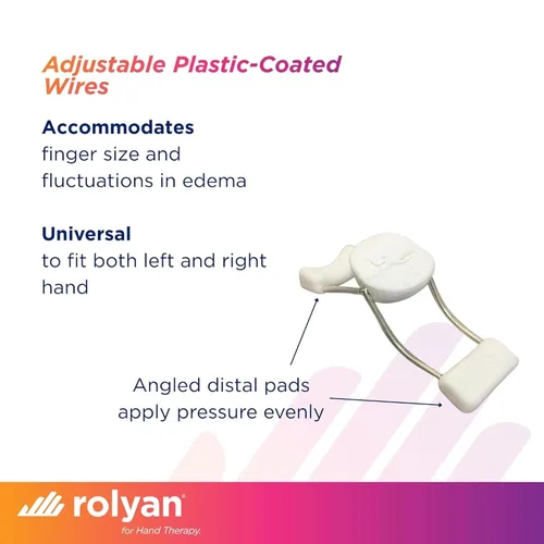 Vista 5 de Rolyan Férula de Extensión de Dedo Sof-Stretch, Extra Pequeña, Blanca, Férula de Dedo con Ajuste Regulable, Soporte de Dedo Sin Látex para Extensión