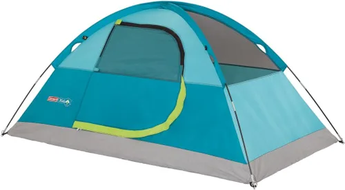 Vista 3 de Coleman Kids Wonder Lake Tent with Rainfly, Sets Up in About 10 Minutes, 2-Person Glow-in-The-Dark Tent for Campsite, Backyard, or