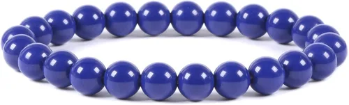Vista 71 de Justinstones Gem - Pulsera elástica de cuentas redondas de piedras semipreciosas de 8 mm, unisex, de 17.78 cm Turmalina negra de grado A