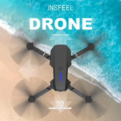 Vista 6 de Mini dron con cámara para adultos – Regalo de juguete de Navidad para principiantes de 15 años – Multirotores cuadricópteros RC UAV plegable