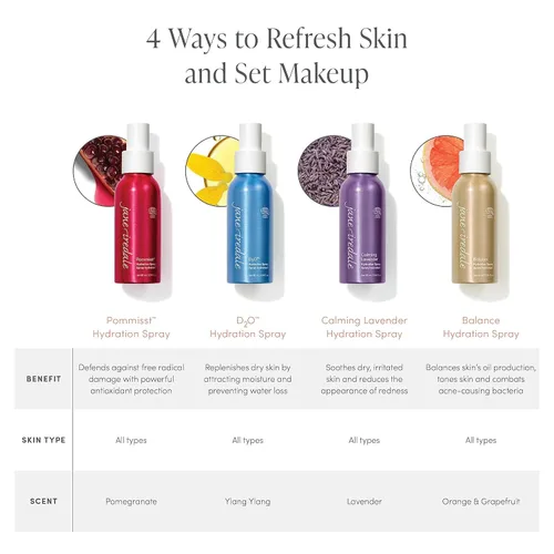 Vista 7 de jane iredale Spray de hidratación equilibrante, niebla facial natural que bloquea la humedad tonifica la piel y establece el maquillaje para un