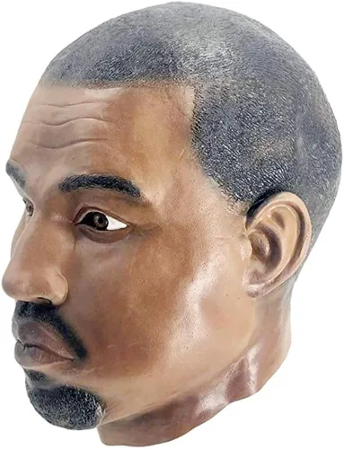 Vista 3 de HENGYUTOYMASK Máscara realista de látex para hombre negro, máscara de goma para Halloween, fiesta de disfraces
