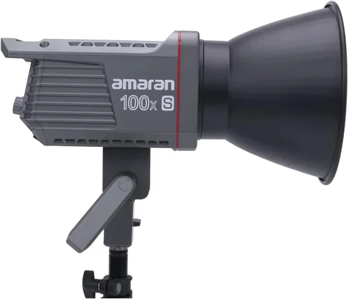 Vista 3 de Aputure Amaran 100x S Luz de Vídeo LED Bi-Color, Salida de 100W, Control de Aplicación Bluetooth, 9 Efectos de Iluminación Integrados, Fuente