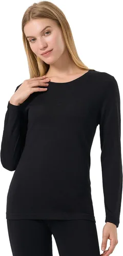 Vista 30 de 100% lana merino capa base mujer suave térmica manga larga camisa diaria Crema natural