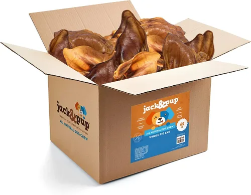 Vista 9 de Jack & Pup Astillas de orejas de cerdo (1 libra) – Masticables naturales de primera calidad para perros, orejas de cerdo, golosinas saludables