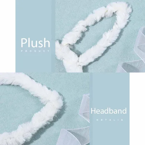 Vista 6 de Werhonton Light Up Headbands LED Bunny Ears Head bands Luminous Headdress Party Hair Accessories for Women and Girls (2pcs)