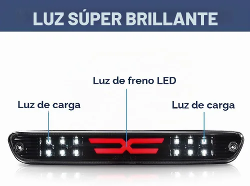 Vista 5 de Tercera luz de freno LED PIT66 para Chevy Colorado/GMC Canyon 2004-2012