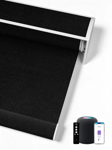 Vista 49 de SmartWings Persianas Enrollables Inteligentes Motorizadas con Filtro de Luz, Persianas Eléctricas con Control Remoto para Ventanas Compatibles