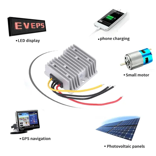 Vista 5 de Convertidor reductor, convertidor de voltaje de 8V-40V a 12V 6A, Convertidor de 72 W CC a CC, módulo regulador de voltaje impermeable con protección