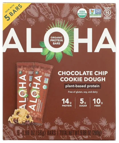 Vista 9 de Aloha Barras de proteína de menta y chocolate orgánico, 0.49 oz de proteína a base de plantas, certificado orgánico USDA, sin gluten y sin OMG, 1.98