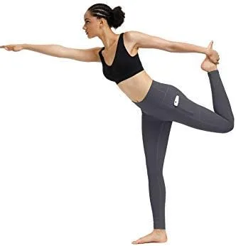 Vista 5 de Fengbay - Pantalones de yoga de cintura alta para mujer con control de abdomen, bolsillos y elasticidad en 4 direcciones, pantalones de yoga