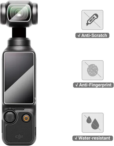 Vista 3 de [Paquete de 2+2] Protector de pantalla para Dji Osmo Pocket 3, protector de pantalla de lente para Dji Osmo Pocket 3, protector de pantalla de Osmo