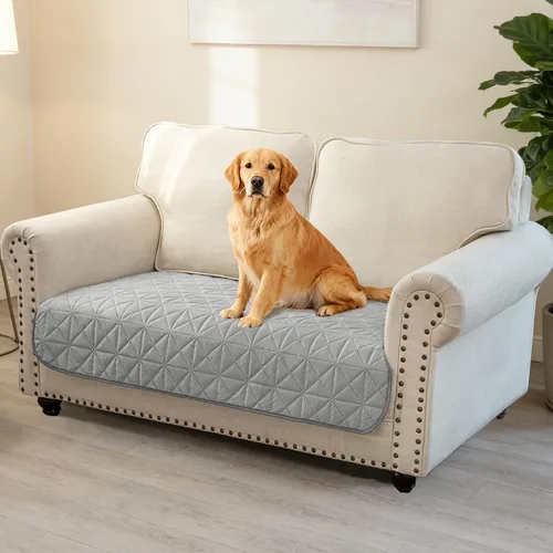 Vista 7 de Ameritex Funda de sofá impermeable para asientos, funda de sofá para perros, funda de sofá para mascotas, funda de terciopelo para silla, sofá