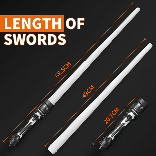 Vista 6 de Skywalker Disfraz con túnica de sable de luz para hombre, espada ligera, trajes de Halloween para adultos Blanco