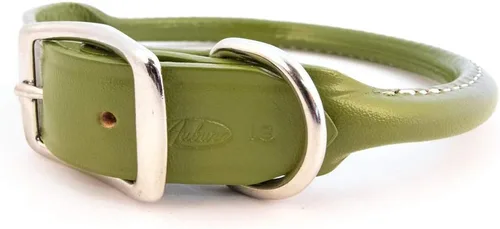 Vista 9 de Auburn Leathercrafters Collar de perro enrollado - 18 Verde