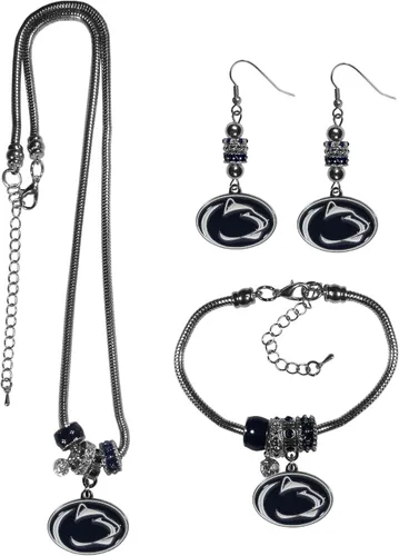 Vista 13 de Siskiyou Sports NCAA Euro Bead Jewelry - Juego de 3 piezas para mujer