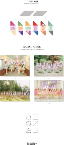 Vista 4 de DREAMUS Mensual Girl LOONA Flip That Summer Contenido especial de mini álbum+1 póster plegable en el paquete+seguimiento sellado (una versión)