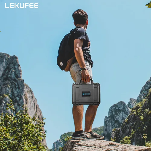 Vista 7 de Lekufee Funda rígida impermeable de viaje para DJI Mini 4 Pro/3 Pro/3 Drone y RC N3/N2/N1 y accesorios (solo funda)