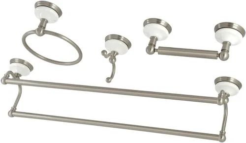 Vista 3 de Kingston Brass BAK1113478BB - Juego de accesorios de baño victorianos, latón cepillado 24 x 5.81 x 5.06 Cobrizo cepillado