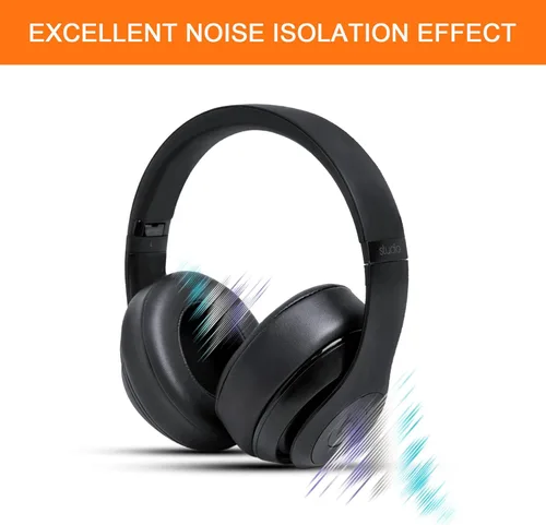 Vista 6 de Almohadillas de repuesto GVOEARS para auriculares Beats Studio 3, almohadillas para auriculares para Beats Studio 2 3 con cable y inalámbricos