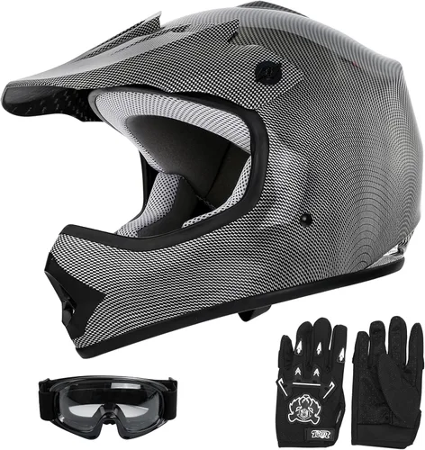Vista 36 de SLMOTO - Casco DOT para niños y jóvenes, casco de motocross para todoterreno y calle, casco de motocicleta, casco de bicicleta de tierra, motocross