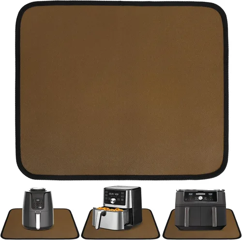 Vista 20 de Tapete resistente al calor para freidora de aire, tapete resistente al calor de 12 x 14 pulgadas para encimera, protector de encimera de silicona