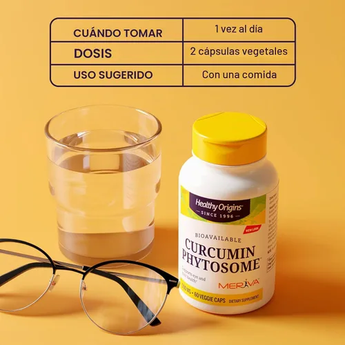 Vista 5 de Healthy Origins Fitosoma de curcumina Meriva-SF 500 mg, 60 cápsulas